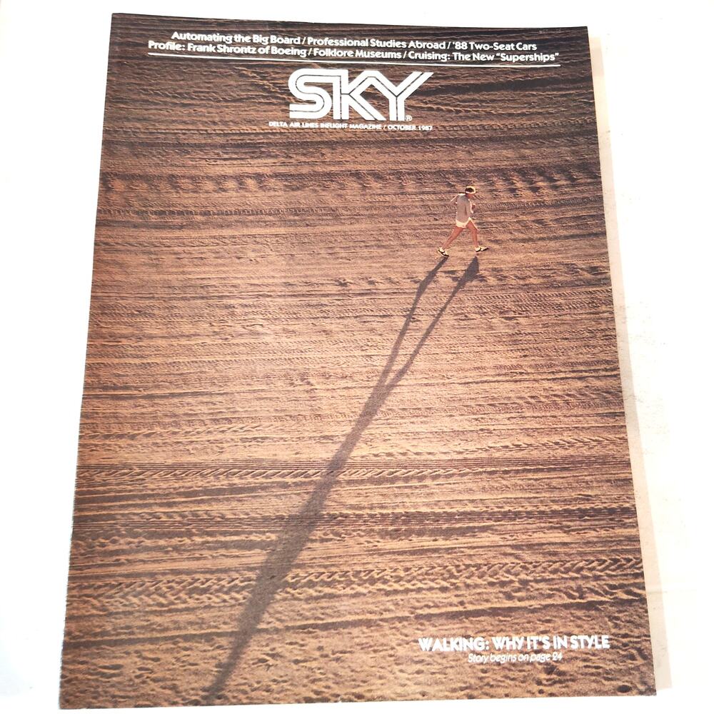 Delta SKY In-Flight Magazine October 1987 - Boeing, Cracker Jacks, Cincinnati OH